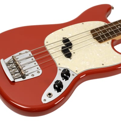 New Fender Vintera '60s Mustang Bass Fiesta Red (PDX) image 2