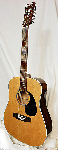 BlueRidge BR 60 12 String Acoustic Guitar Natural Plays with Reverb