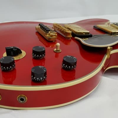 2007 Gibson Lucille B.B. King Cherry Red and Gold Hardware Guitar Signature LOA image 14