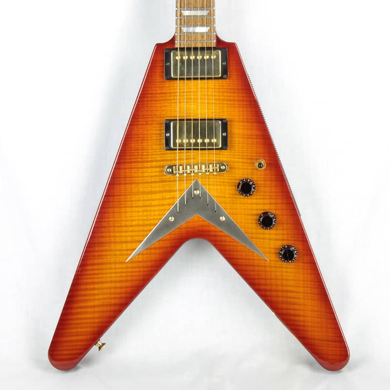 2004 Hamer USA KORINA Vector FLAMETOP '59 Burst Flying V
