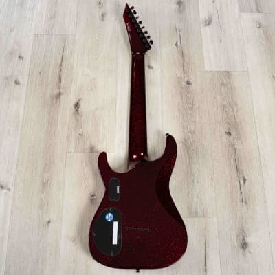 ESP LTD SC-608 Stephen Carpenter Baritone 8-String Guitar, Red Sparkle image 5