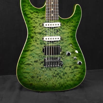 Tom Anderson Drop Top Cajun Key Lime Burst with Binding for sale