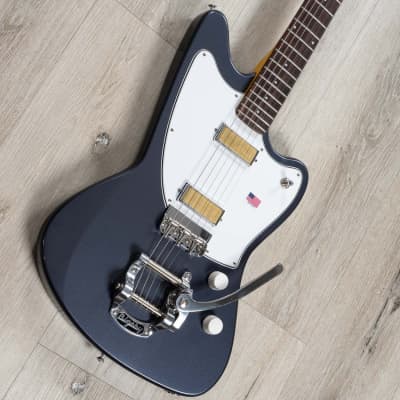 Harmony Standard Silhouette Bigsby Guitar, Rosewood Fretboard, Slate image 2