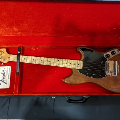Fender Mustang 1971 Natural Wood image 1