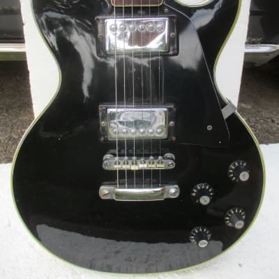 Sekova LP Style Guitar,  Early 70's, Made In Korea,  Black Finish,  Sounds Great, "Player" image 4