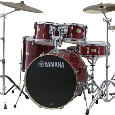 Yamaha Stage Custom Birch 5-Piece Drum Shell Pack with 20" Kick - Cranberry Red