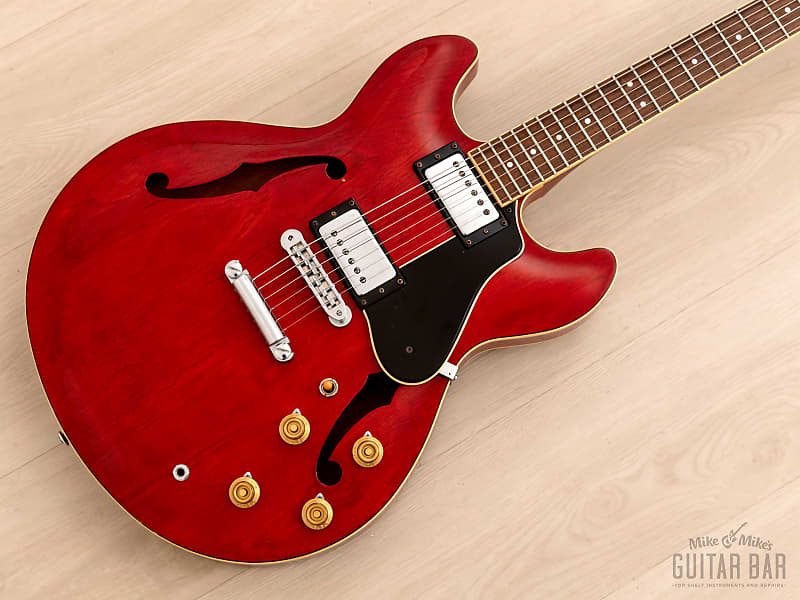 1978 Yamaha SA700 Super Axe Vintage Semi-Hollow Guitar Persimmon Red