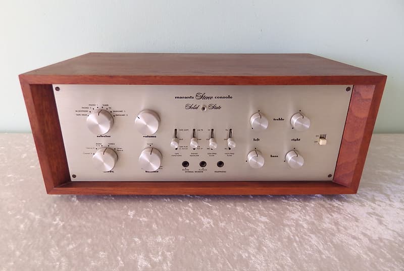 Marantz 7T stereo console preamp with wood cabinet preamplifier vintage  audio