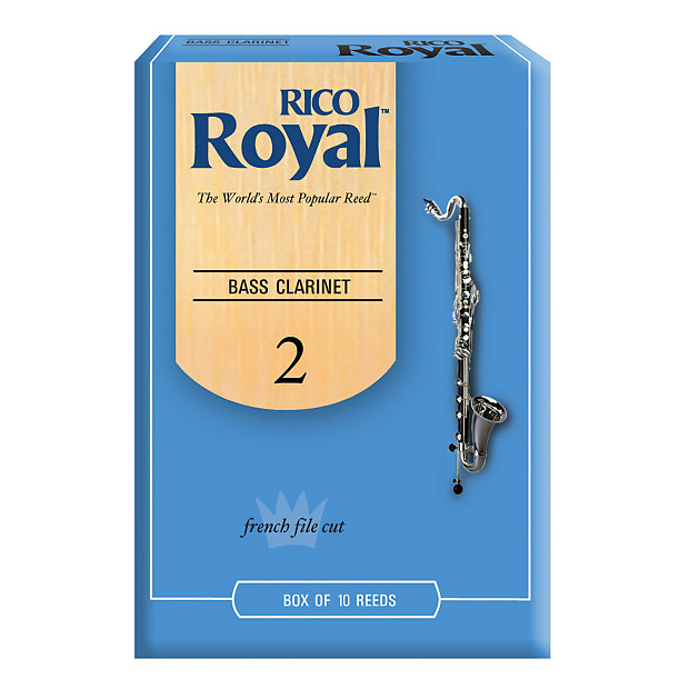 Rico REB1020 Royal Bass Clarinet Reeds - Strength 2.0 (10-Pack) image 1