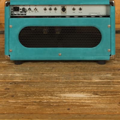 Two Rock Classic Reverb Signature 50 Watt Head & 2x12 Cab - Teal Suede B Stock image 6