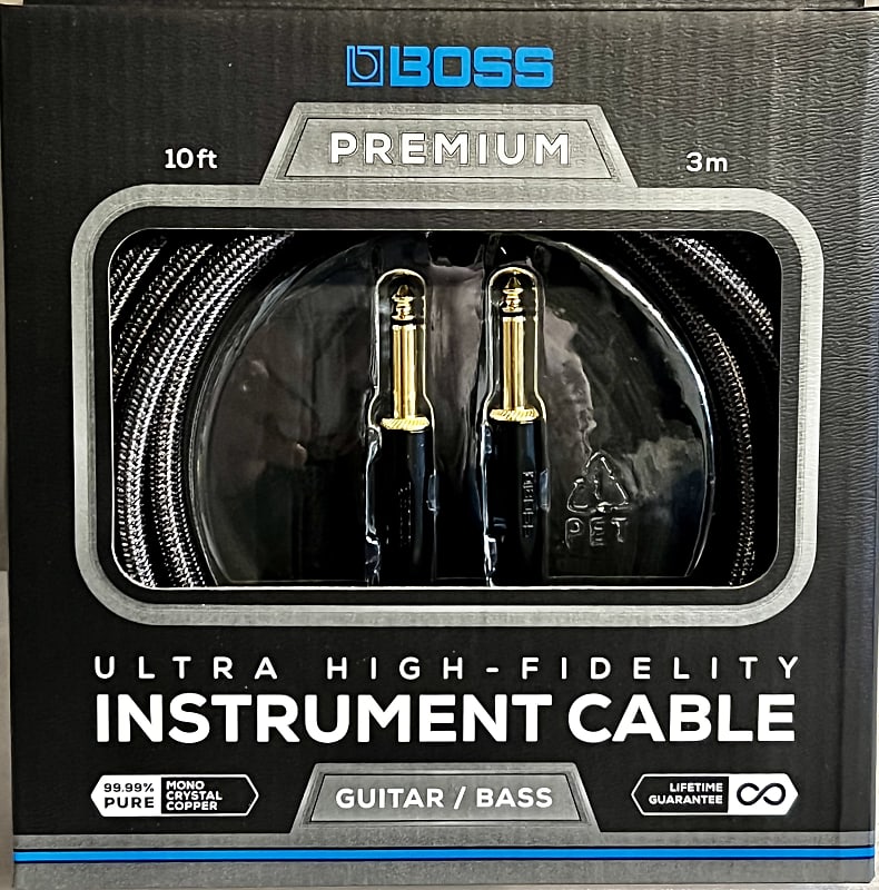 Boss BIC-P10 Premium Straight-to-Straight Instrument Cable - 18