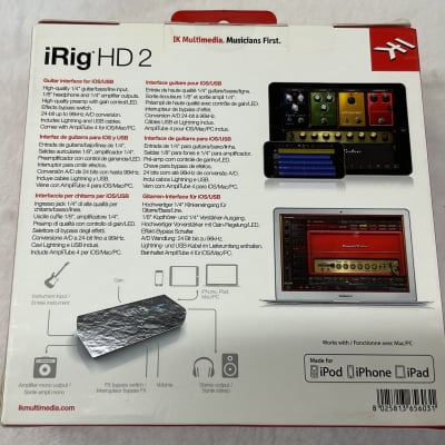 IK Multimedia iRig HD 2 Mobile USB Guitar Interface | Reverb