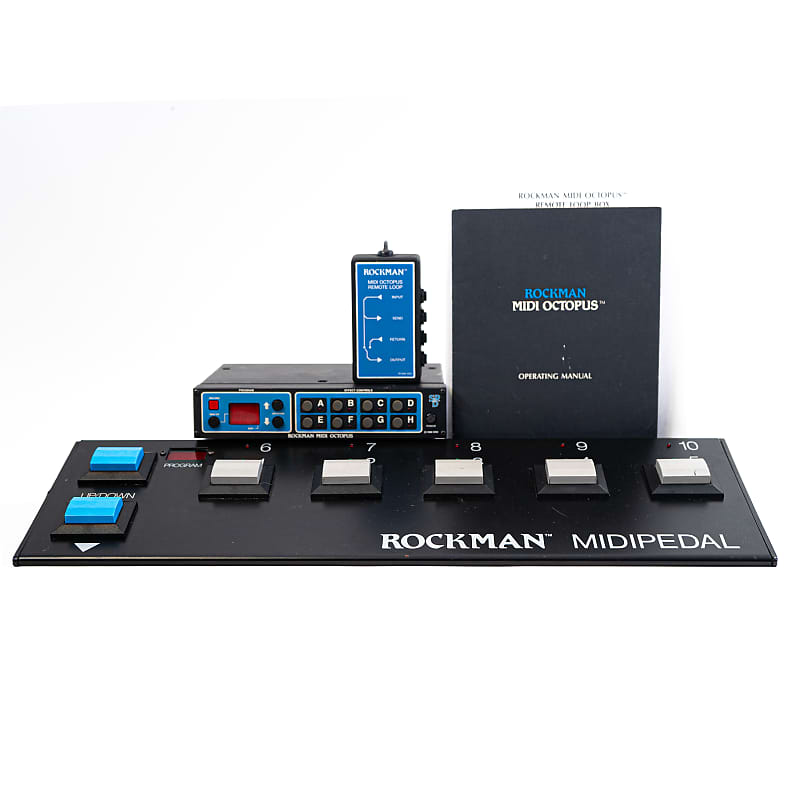 【おすすめ】 MIDI with Complete Octopus MIDI Rockman Pedal Remote and ギター