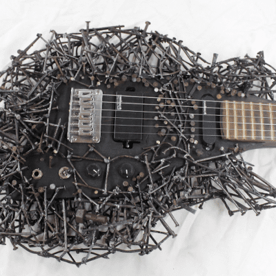 Guitar Made of Nails - Tetanuscaster - One of a Kind Art Guitar image 6