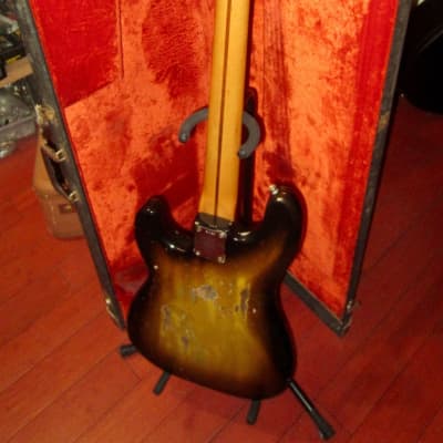 1958 Fender Precision Bass Sunburst w Vintage Hardshell Case image 6