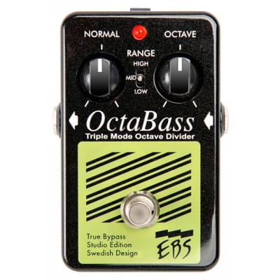 EBS OctaBass Blue Label Bass-Effektpedal, Octave Devider for sale