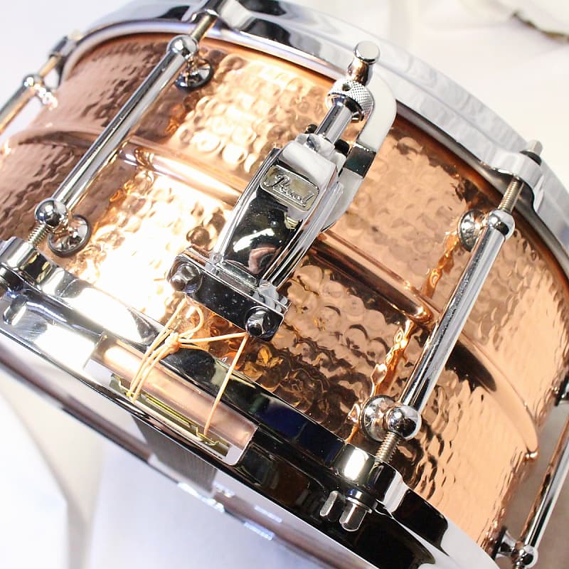 PEARL TN1465 TOSHI NAGAI Produce Model Hammered Copper 14x6.5 Snare Drum  [06/11]