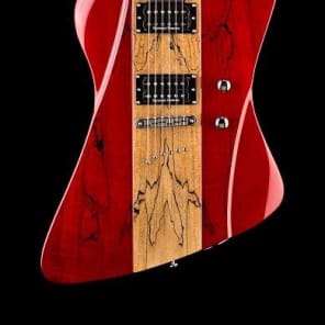 New DBZ Hailfire SM Trans Ruby Spalted Maple Electric Guitar image 8