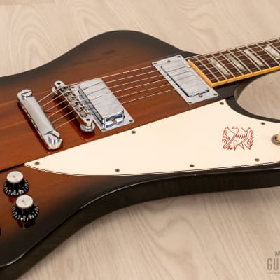 1996 Gibson Firebird V Vintage Sunburst 100% Original w/ Banjo Tuners, Case image 6