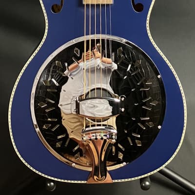 Recording King RPH-R2-MBL Dirty 30's Single 0 Round Neck Resonator Guitar Matte Blue image 1