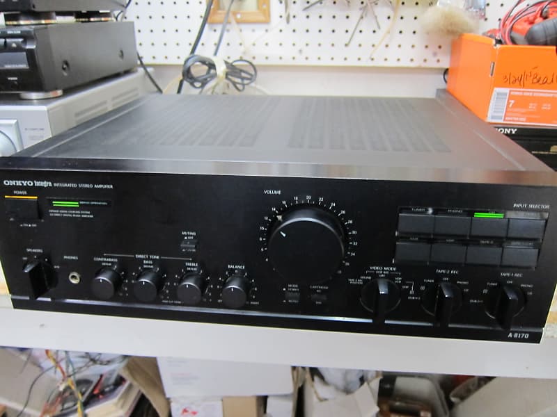 Onkyo Integra A-8170 Stereo Amp, Top Line, Ex Phono, Powerful, Japan,  BEAUTY 1990s Black