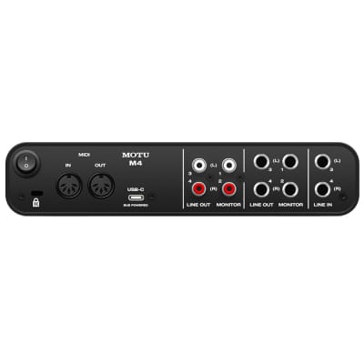 MOTU M4 Audio Studio Recording Interface, 192kHz, USB-C, 2 Input - 4 Output image 2