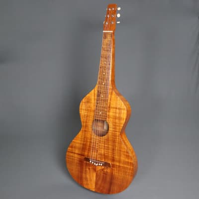 1920s Weissenborn Style 1 Hawaiian Lap Steel Guitar HIGHLY FIGURED Koa image 5