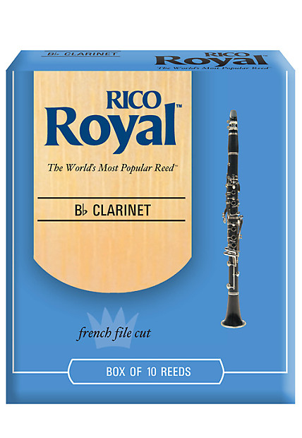 Rico Royal Bb Clarinet Reeds, Strength 3.5, 10-pack image 1