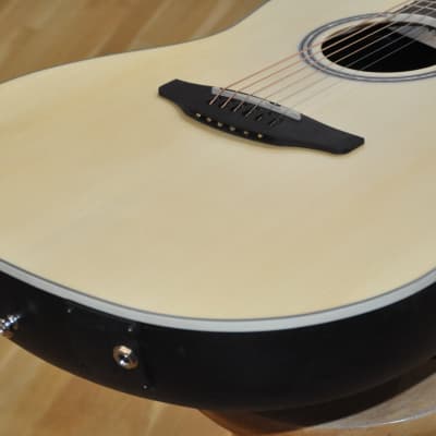 OVATION APPLAUSE Balladeer AB24 4S Natural Satin / Mid Depth Acoustic/Electric Folk Guitar / AB24-4S image 4
