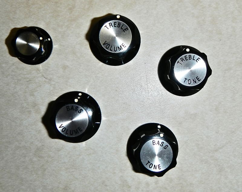 Hosco Rickenbacker Control knobs complete set Reverb