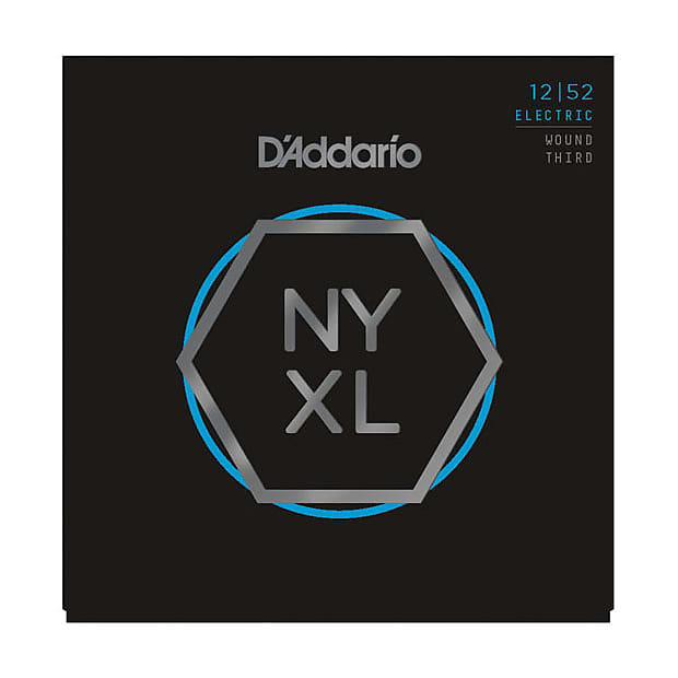 D'Addario NYXL Electric Guitar Strings Lite Wound Third 12-52 image 1