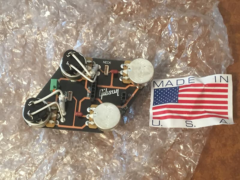 Gibson PCB quick connect 2 push pull pots Les Paul LP coil Reverb