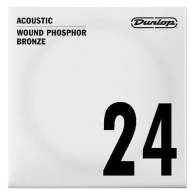 Dunlop Wound Phosphor Bronze Acoustic Guitar String 24