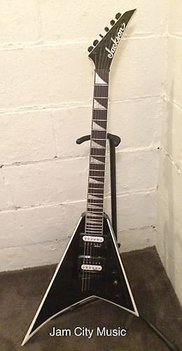Jackson js32 rhoads black with white bevels hot sale