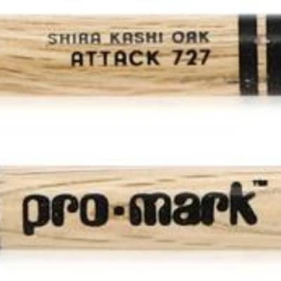Promark Classic Attack Drumsticks - Shira Kashi Oak 727  Nylon Tip image 1