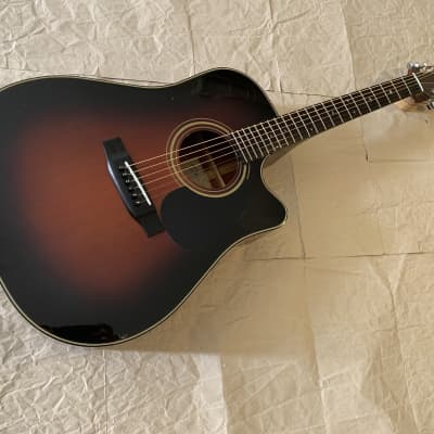 Fenix D-80C Cutaway Acoustic Guitar  1990 - Sunburst Made in Korea Very Good Condition with Gigbag for sale