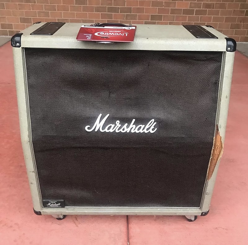 Marshall Silver Jubilee 2251A 4x12 Angled Slant Cabinet 1987 - Silver