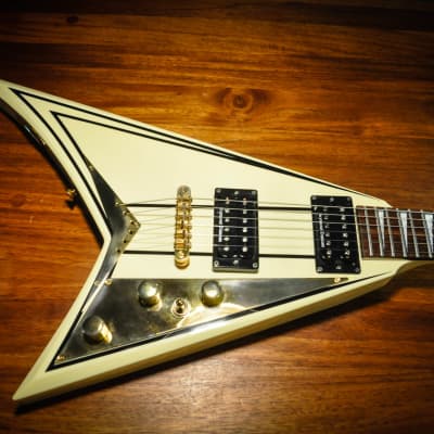 Jackson Randy Rhoads RR5 Tribute V- 2005 White/Gold-Made in