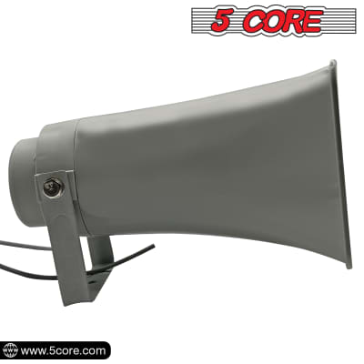 5 Core  Indoor Outdoor PA Horn Speaker 2 Pieces 6.5" x 12.5" Inch 35W Power Compact Loudspeaker Driver Horn Loud Speaker 8 Ohm Weatherproof SUH-300 2Pcs image 6
