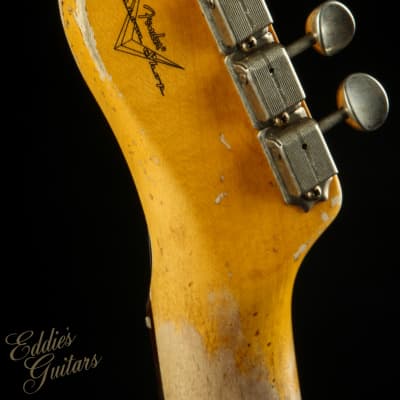 Fender Custom Shop 1960 Telecaster Custom Heavy Relic – Black over Chocolate 3-Color Sunburst image 8