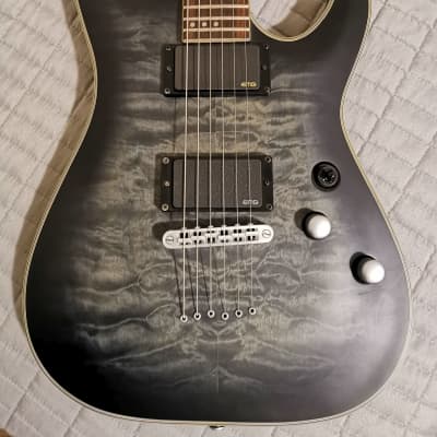 *LIKE NEW* 2018 Schecter C-1 Platinum - See-Thru Black Satin image 2