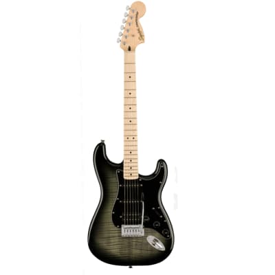 Used Squier Affinity Series Stratocaster FMT HSS - Black Burst w/ Maple FB image 2