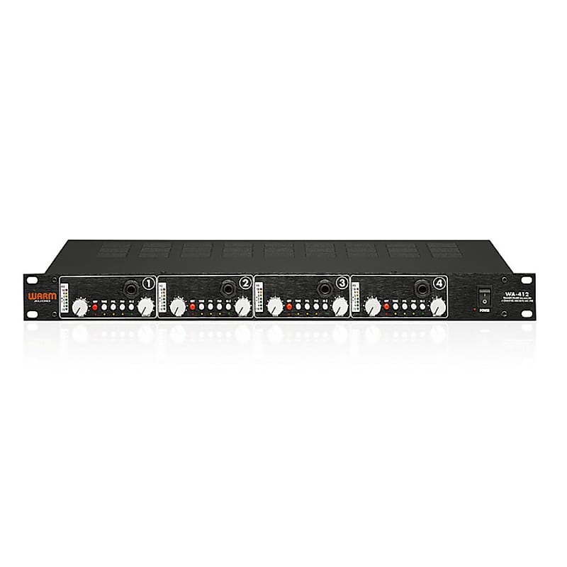 Warm Audio WA-412 4-Ch Microphone Preamp w/ DI Hi-Z Inputs Balanced Outputs image 1