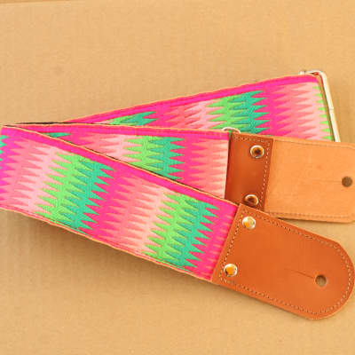 Pardo Guitar Strap Rainbow Hippie 2'5 Inches Wide For Guitar & Bass image 1