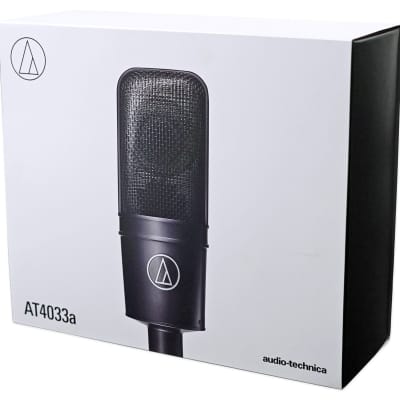 Audio Technica AT4033A Condenser Microphone Mic+Shockmount+Dust Cover+Case image 7
