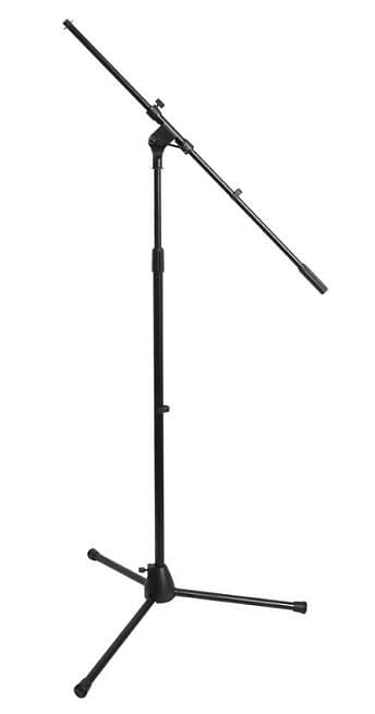 On-Stage MS7701B 32-61.5" Euro Boom Microphone Stand, Black image 1