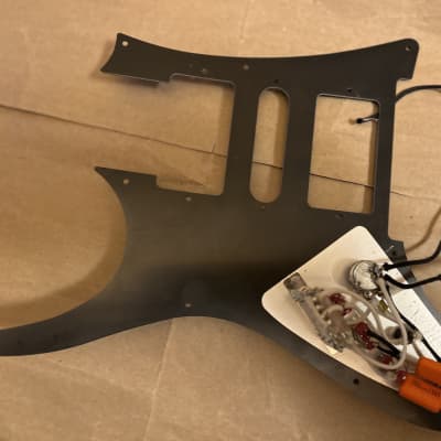 Ibanez RG Pickguard without pickups heavily modded! - black pearloid Excellent Condition image 5
