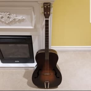 1936 Kay Left Handed Tenor Guitar With Pickup image 1