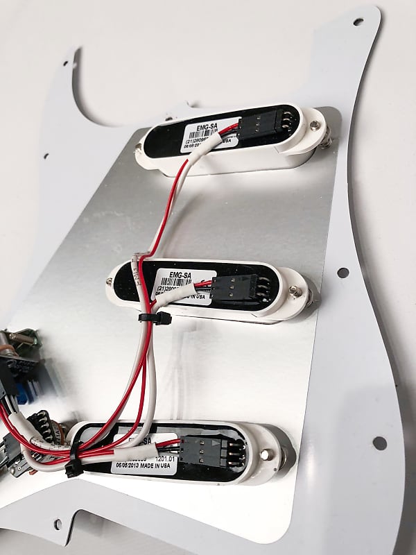 EMG SA Set Strat Ivory/White Pearl | Reverb