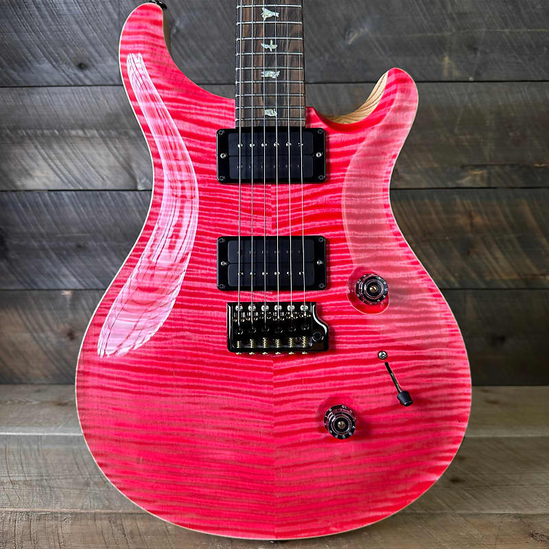 PRS Custom 24 Wood Library Flame Maple 10-Top Stained Maple | Reverb